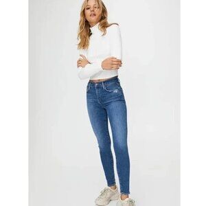 Agolde Sophie Ankle New NWT High Rise Distressed Jeans in Tame Sz 27